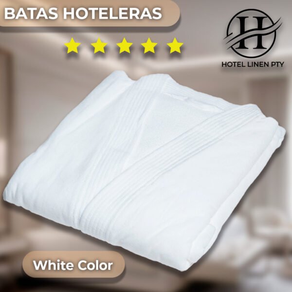 Batas de algodón blanca